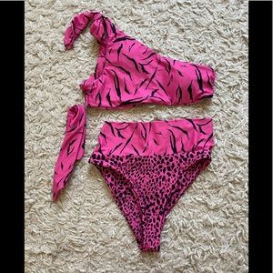 high waisted bathing suit